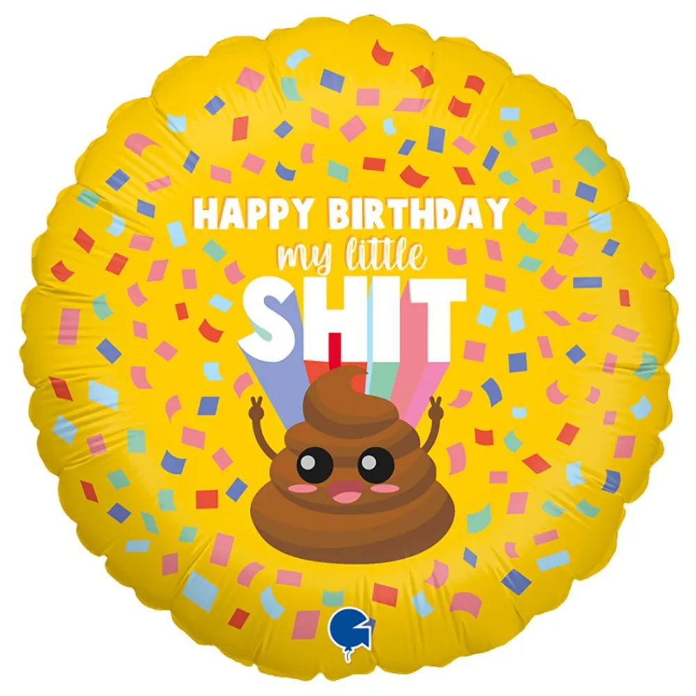Ballongkungen AB Folieballon Happy Birthday My Little Shit - Balloner