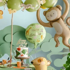 PartyDeco sp. z o.o. Folieballon Happy Birthday Safari Party - Balloner