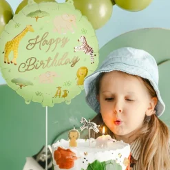 PartyDeco sp. z o.o. Folieballon Happy Birthday Safari Party - Balloner