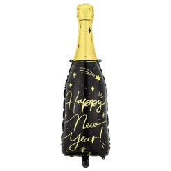 Best PartyDeco sp. z o.o. Folieballon Happy New Year Champagneflaske