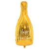 PartyDeco sp. z o.o. Folieballon Happy New Year Flaske Guld