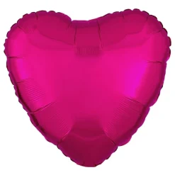Reithmüller Europe GmbH Folieballon Heart Metallic Fuschia - Oppyntning|Balloner