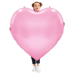 Globos Europe B.V. Folieballon Hjerteformet XXL Lyserød - Balloner