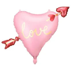 PartyDeco sp. z o.o. Folieballon Hjerte med Pil - Balloner