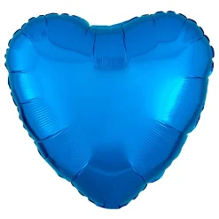 Reithmüller Europe GmbH Folieballon Hjerte Metallic Blå - Balloner