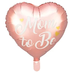 PartyDeco sp. z o.o. Folieballon Hjerte Mom to Be Lyserød - Balloner