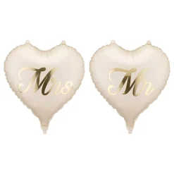 PartyDeco sp. z o.o. Folieballon Hjerte Mr & Mrs - Balloner