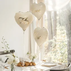 PartyDeco sp. z o.o. Folieballon Hjerte Mr & Mrs - Balloner