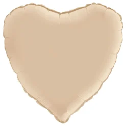Clearance Ballongkungen AB Folieballon Hjerte Satin Cream