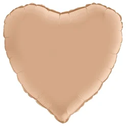 Best Ballongkungen AB Folieballon Hjerte Satin Nude