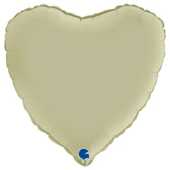 Discount Ballongkungen AB Folieballon Hjerte Satin Olive Green