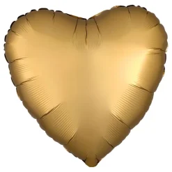 New Reithmüller Europe GmbH Folieballon Hjerte Silke Guld
