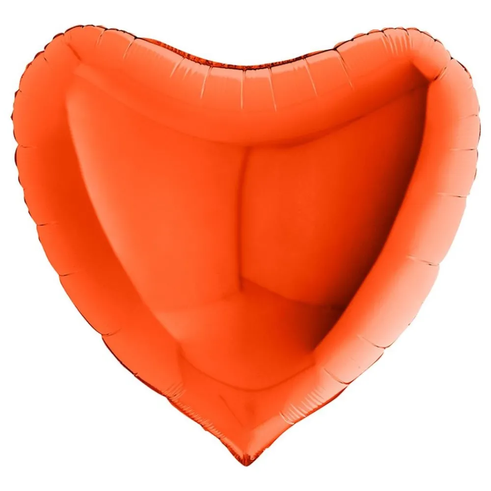 Ballongkungen AB Folieballon Hjerte Stor Orange - Balloner