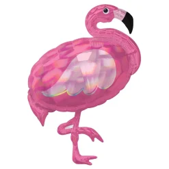Reithmüller Europe GmbH Folieballon Holografisk Flamingo SuperShape - Balloner