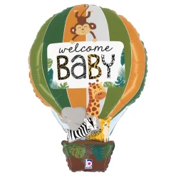 Ballongkungen AB Folieballon Jungle Welcome Baby - Balloner