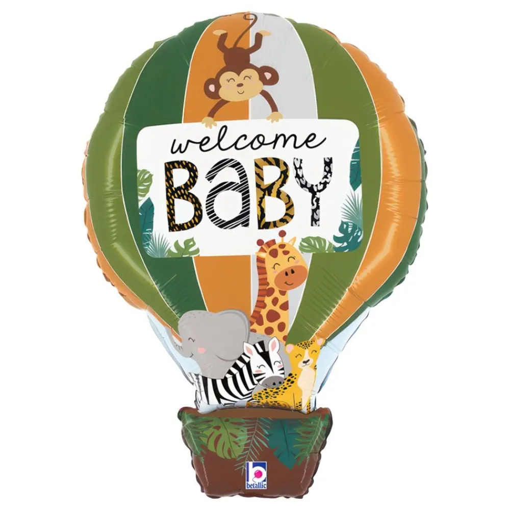 Ballongkungen AB Folieballon Jungle Welcome Baby - Balloner