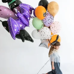 PartyDeco sp. z o.o. Folieballon Lilla Flagermus - Balloner