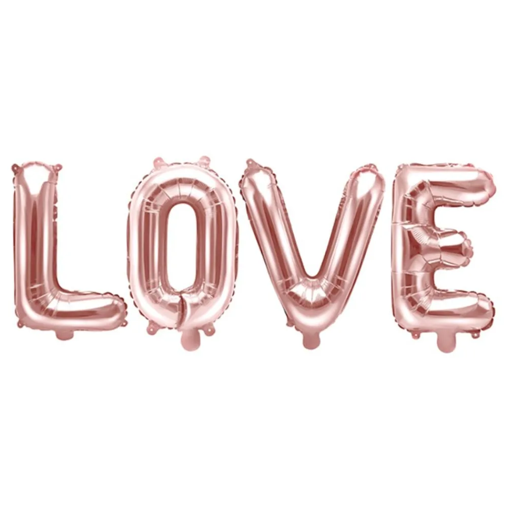 PartyDeco sp. z o.o. Folieballon Love Roséguld