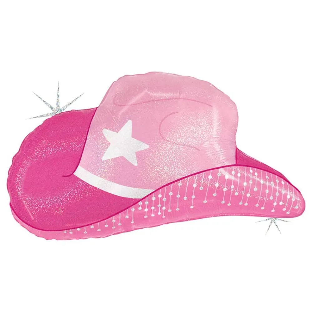 Ballongkungen AB Folieballon Lyserød Cowgirl Hat - Balloner