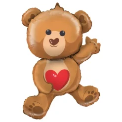 Ballongkungen AB Folieballon Mini Bamse Hjerte - Balloner