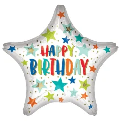 Reithmüller Europe GmbH Folieballon Mini Happy Birthday Stjerne - Balloner
