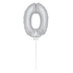 Clearance Butterick's AB Folieballon på Pind Sølv