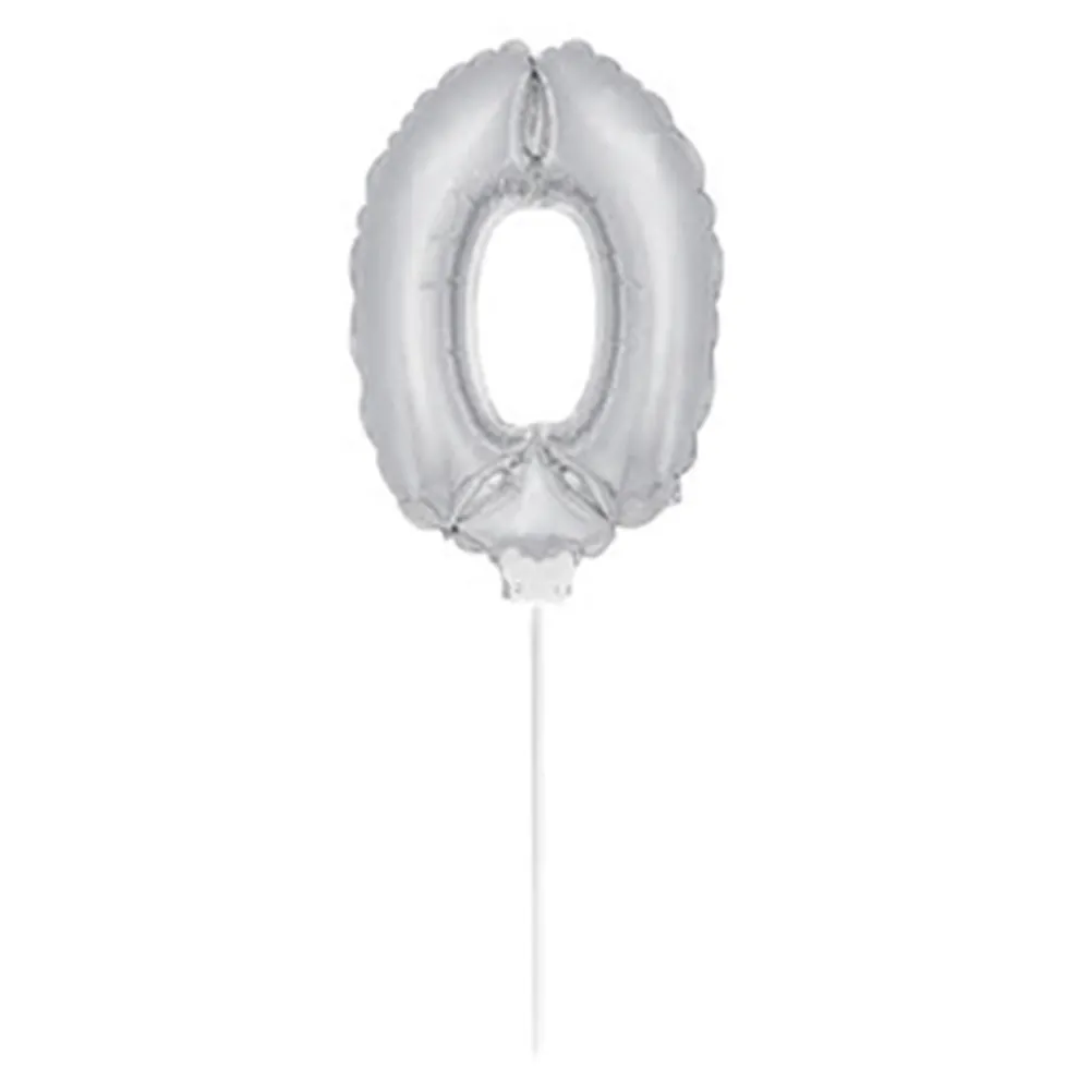 Clearance Butterick's AB Folieballon på Pind Sølv