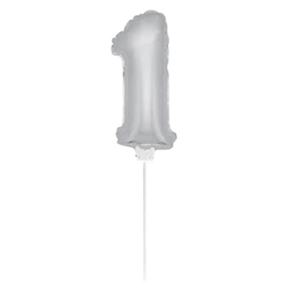 Clearance Butterick's AB Folieballon på Pind Sølv