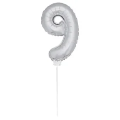Clearance Butterick's AB Folieballon på Pind Sølv