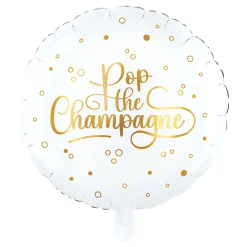 Globos Europe B.V. Folieballon Rund Pop the Champagne - Balloner