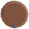Online Ballongkungen AB Folieballon Rund Satin Chocolate