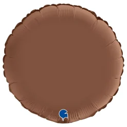 Online Ballongkungen AB Folieballon Rund Satin Chocolate