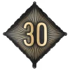 New PartyDeco sp. z o.o. Folieballon 30 Sort/Guld