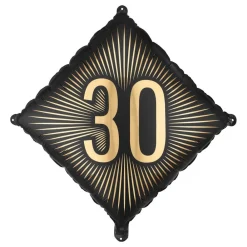 New PartyDeco sp. z o.o. Folieballon 30 Sort/Guld