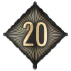 Hot PartyDeco sp. z o.o. Folieballon 20 Sort/Guld