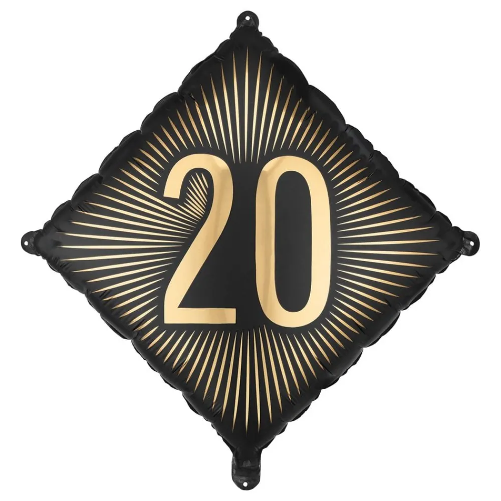 Hot PartyDeco sp. z o.o. Folieballon 20 Sort/Guld