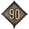 PartyDeco sp. z o.o. Folieballon 90 Sort/Guld - Balloner