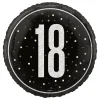 Unique UK Inc t/as Unique Party Folieballon 18 Sort/Sølv - Balloner