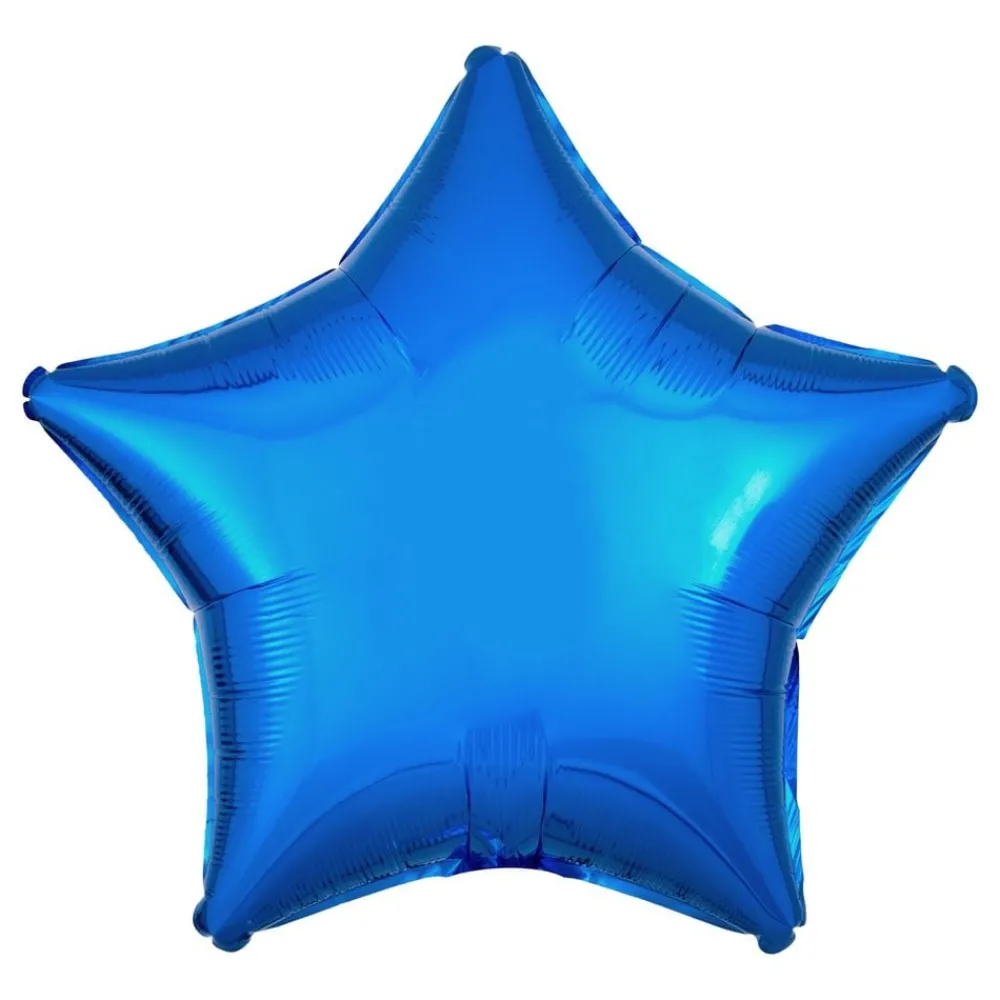 Reithmüller Europe GmbH Folieballon Stjerne Metallic Blå - Oppyntning|Balloner