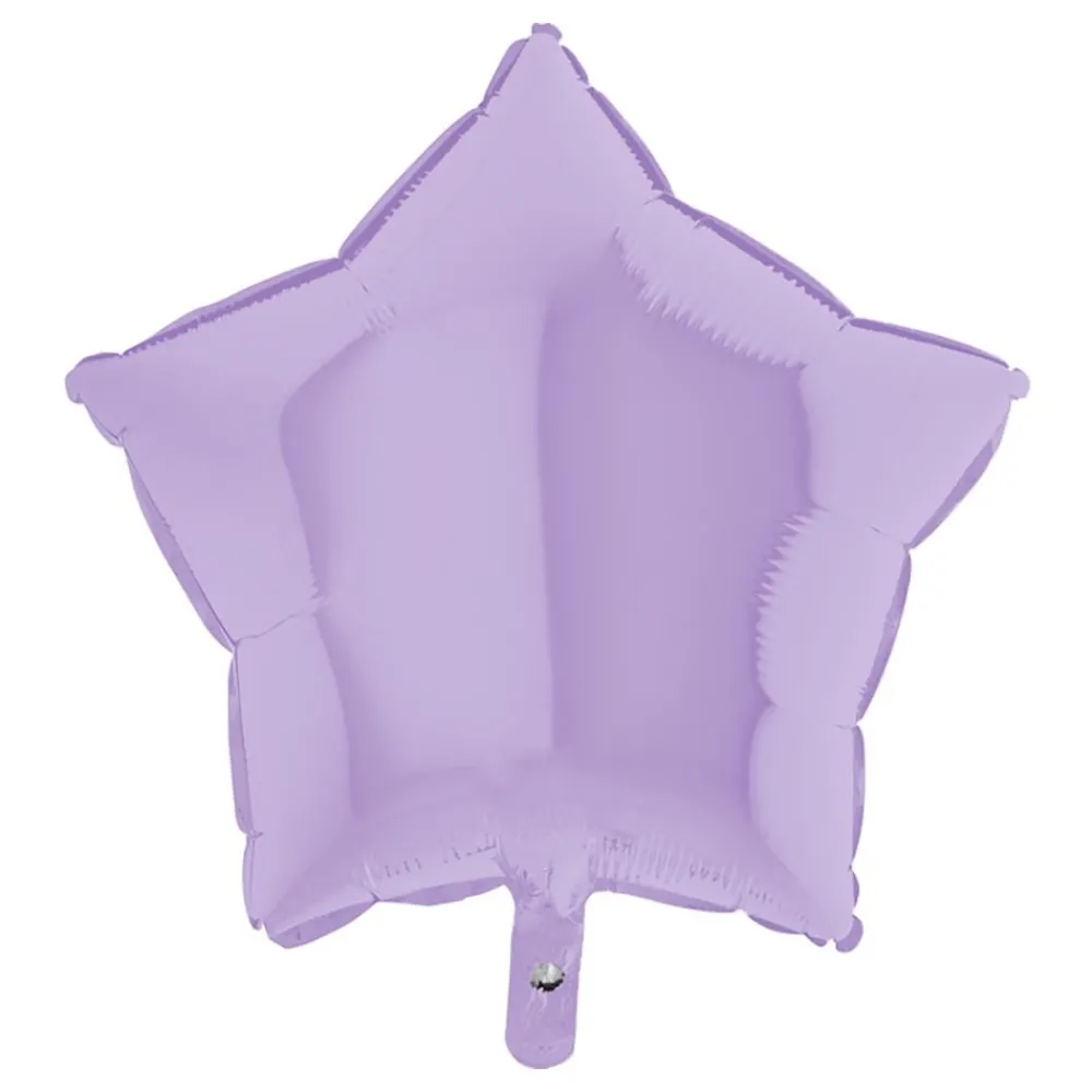 Ballongkungen AB Folieballon Stjerne Pastel-Lilla Mat - Oppyntning|Balloner