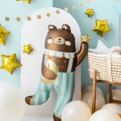 PartyDeco sp. z o.o. Folieballon Teddybjørn Blå - Balloner