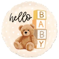 Ballongkungen AB Folieballon Teddybjørn Hello Baby - Balloner