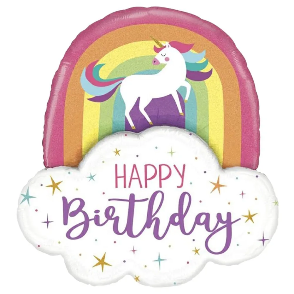 Sale Ballongkungen AB Folieballon Unicorn Rainbow Birthday