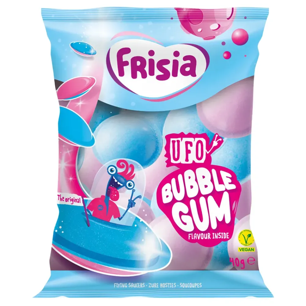 Hultén försäljning AB Frisia UFO Bubblegum Slikpose - Slik