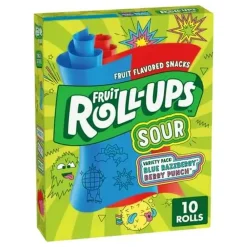 USA Godis AB Fruit Roll-Ups Sour Blue Raspberry Berry Punch - Slik