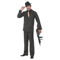 Rubies Netherland B.V. Gangster Sort Kostume - Udklædningskostumer|Kostumetema