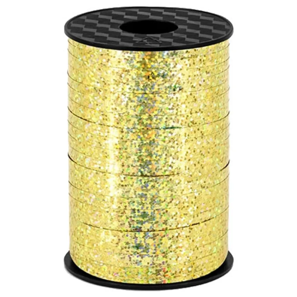 New PartyDeco sp. z o.o. Gavebånd Holografisk Guld