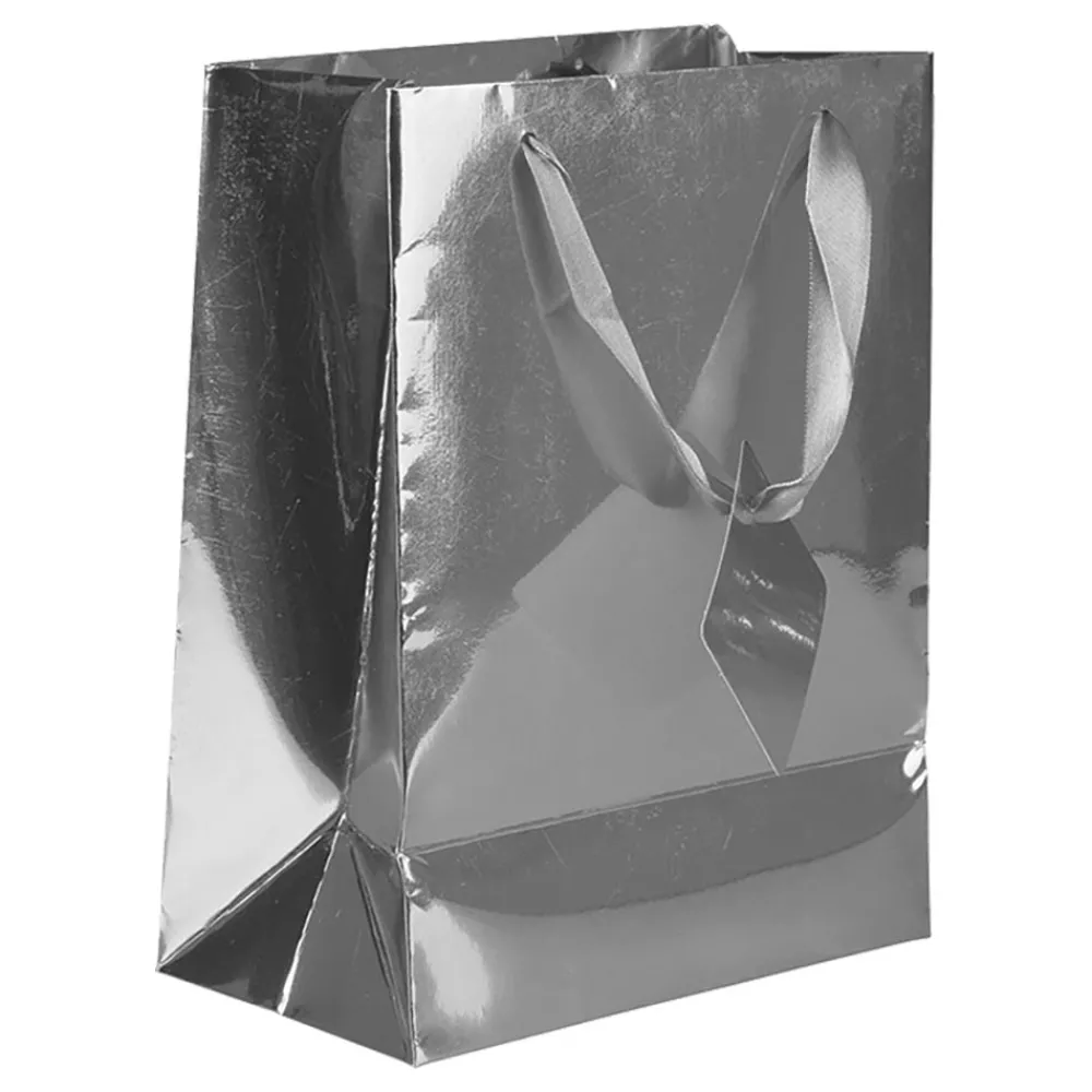 Hisab/Joker Company AB Gavepose Folie Sølv Metallic - Gaveindpakning