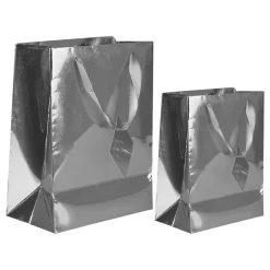 Hisab/Joker Company AB Gavepose Folie Sølv Metallic - Gaveindpakning