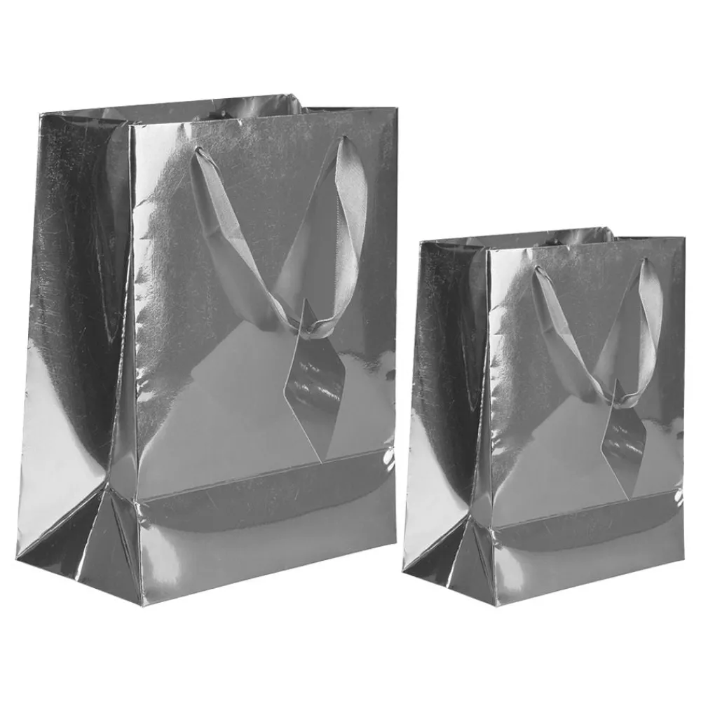 Hisab/Joker Company AB Gavepose Folie Sølv Metallic - Gaveindpakning